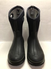   BOGS Youth 3 Black Classic High Black Pull-On Waterproof Rain Winter Boots  