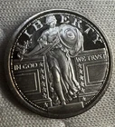 1/4 Oz Silver Round Standing Liberty Quarter Proof-like 2018 Minted