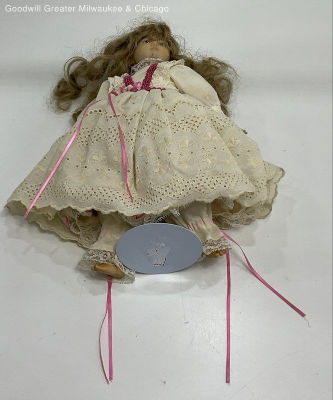 Vintage Wooden Victorian Style Doll