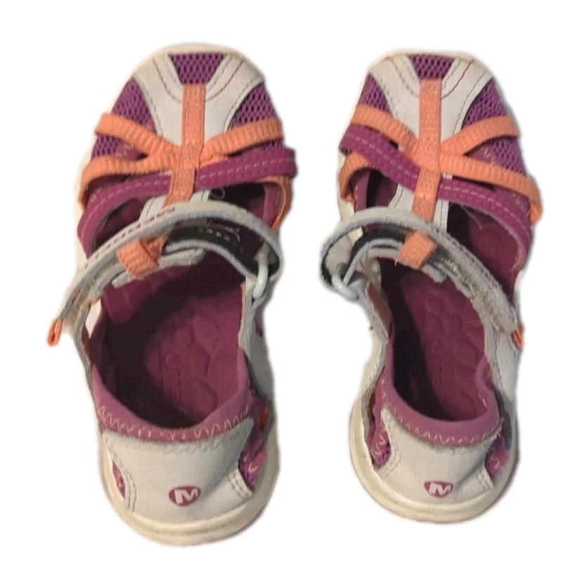Merrell Niños Niñas Libélula Exterior Sandalia Agua Gris/Coral Rosa Púrpura 10M Foto 4 de 4