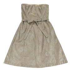 Love-Life by Felice Pappas Vintage Metallic Print A-Line Dress Size 4 W498