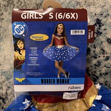 DC Wonder Woman Girls Halloween Costume Small 6/6X New