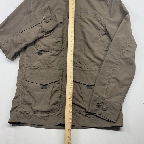 Eddie Bauer Jacket Travex Mens Small Brown Full Zip Lightweight Pockets - Picture 7 of 15