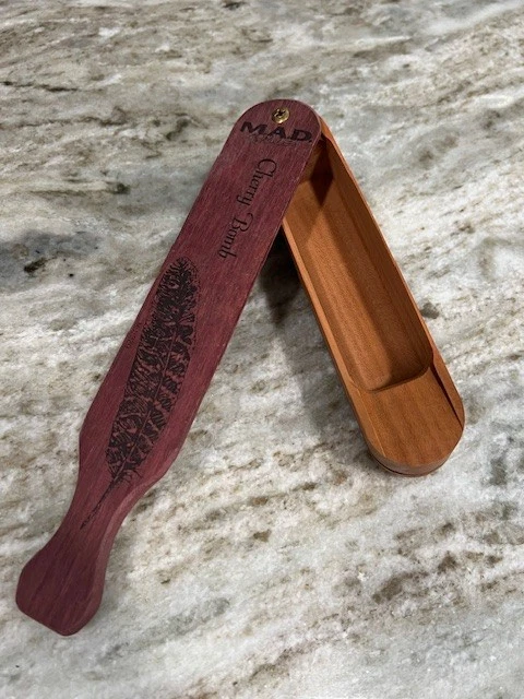 Vintage MAD Cherry Box Call Turkey Caller Hunting - Image 4 of 4