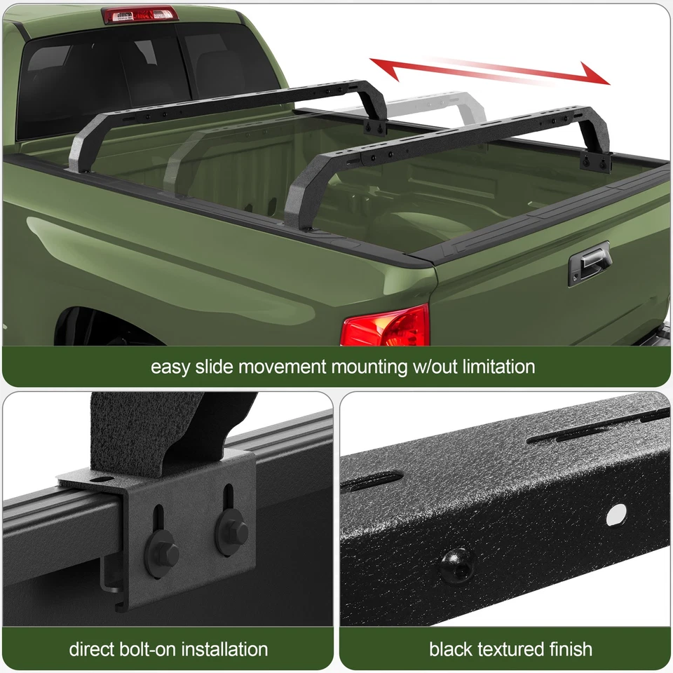 Truck Bed Rack Cross Bar For Chevy Silverado 1500 &Sierra 1500 /Colorado/Canyon - Изображение 4 из 4