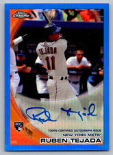 2010 TOPPS CHROME ROOKIE AUTOGRAPHS BLUE REFRACTORS #201 RUBEN TAJADA 009/199