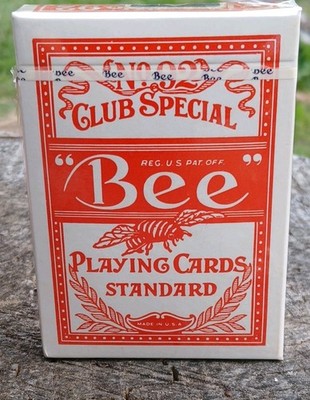 Orange Bee Playing Cards No. 92 club Special Sealed Golden Spike Casino Nevada