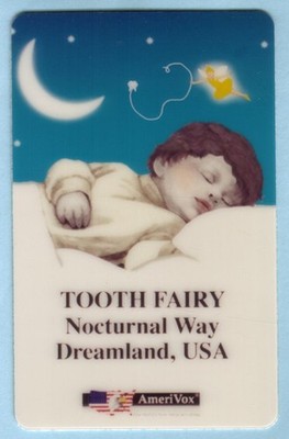 Zahnfee Nocturnal Way Traumland USA Mond & Kind Schlafend Phone Card