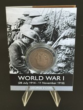 Half Penny coin, 1935 King George V Great Britain Limited Edition World War I 
