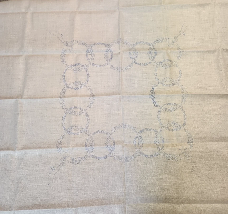 Juego de almuerzo de 5 piezas 100 % lino Dexter Lee Wards kit de bordado círculo de poses Foto 3 de 4