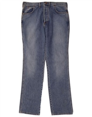 Wrangler Herren Straight Jeans W38 L36 Blau Baumwolle BF03