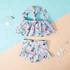 NEW Mermaid Watermelon Rainbow Girls Ruffle Swimsuit Lot Size 4T — photo 3