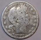 1907-S Barber Half Dollar - Good - #9728D