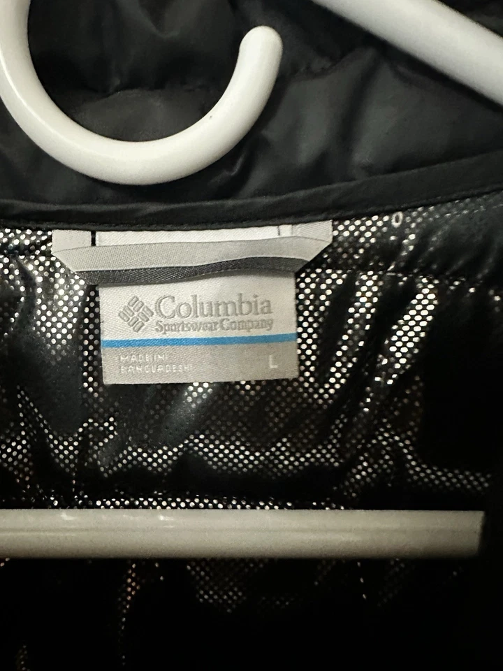 PARA HOMBRES GRANDE Columbia White Out Omni Heat Puffer Chaqueta Negra Talla L BONITA Y CÁLIDA Foto 3 de 4