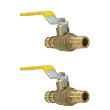 2 Pack XFITTING 1/2" Pex A Ball Valve, Expansion Ball Valve, F1960