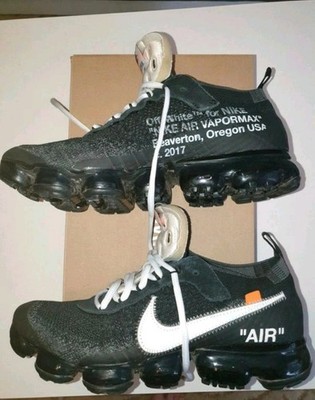 Nike Off White VaporMax All-black mit Original Rechnung und Karton