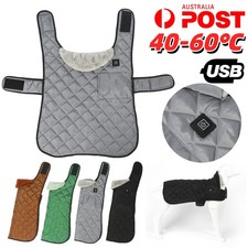 Pet Electric Heating Clothes Waterproof Dog Puppy Jacket Coat Winter Warm USB AU