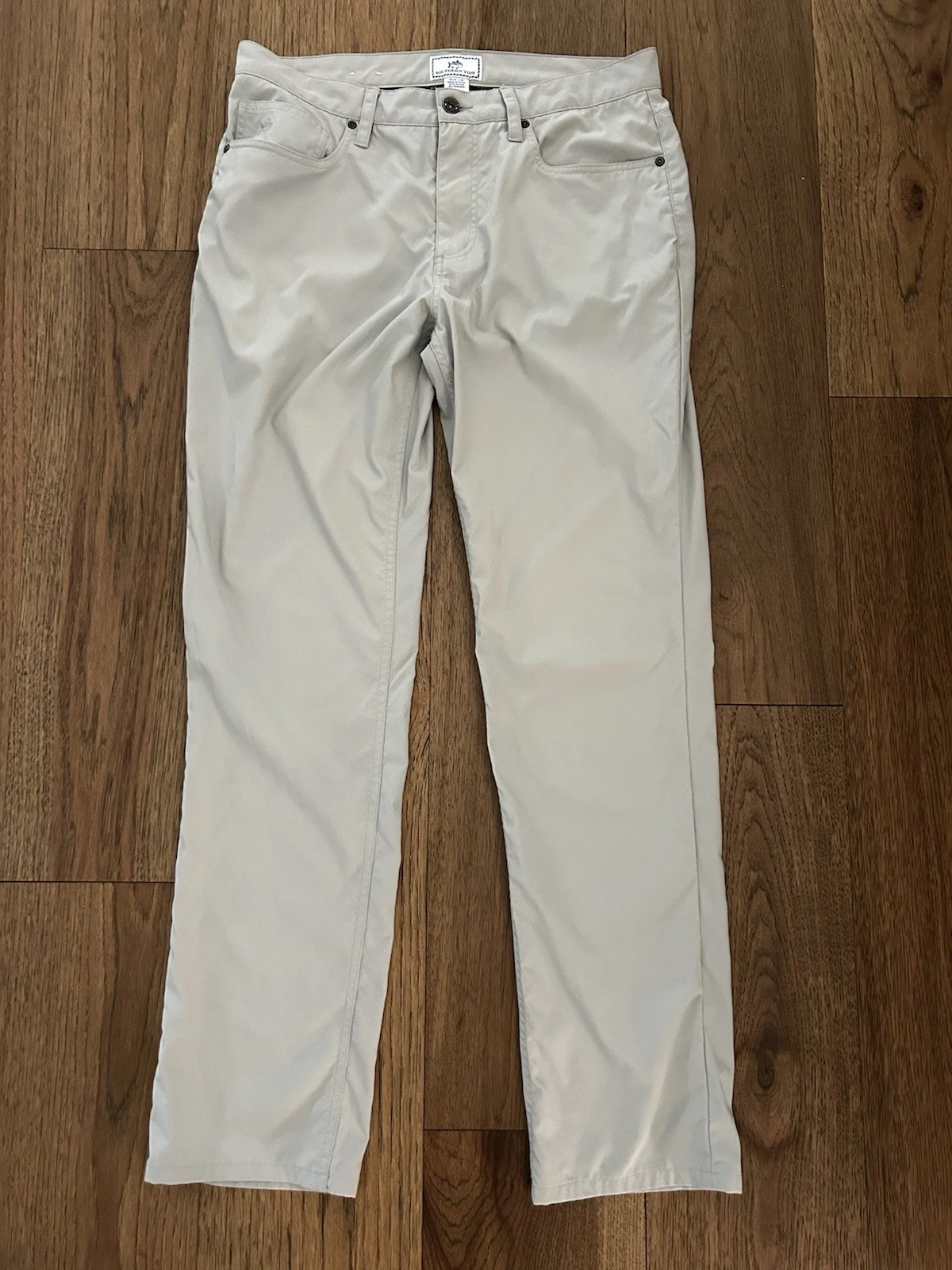 Southern Tide Pants Intercoastal Performance Mens Size 33 x 32 Gray Stretch Golf
