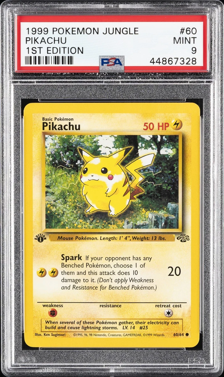 Pikachu Pokémon TCG Professional Sports Authenticator (PSA) Grade