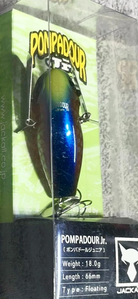 WoW!!!  Descontinuado y muy raro Jackall Pompadour Junior (66 mm) COREO SANGRIENTO Foto 4 de 4