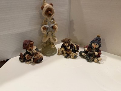 Boyds Bears & Friends Bearstone Collection Bear Bee Figurines Lot Of 4