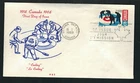 Canada #490, 1969 6¢ Curling, H & E 1 Raised thermal ink cachet FDC VF