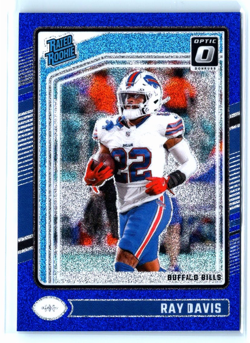 2024 Donruss Optic #283 Ray Davis Blue Glitter RC