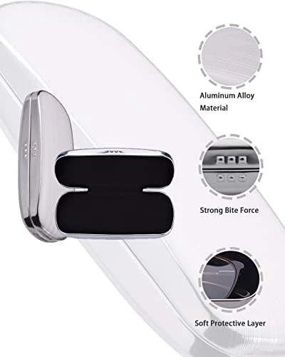 Estuche para gafas de sol Philley a rayas de aluminio carcasa dura caja de gafas de metal  Foto 3 de 4