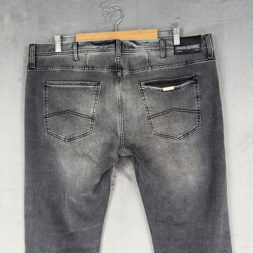 Armani Exchange J13 Jeans Men’s Size 40 32 Grey Slim Fit Distressed - Picture 9 of 20