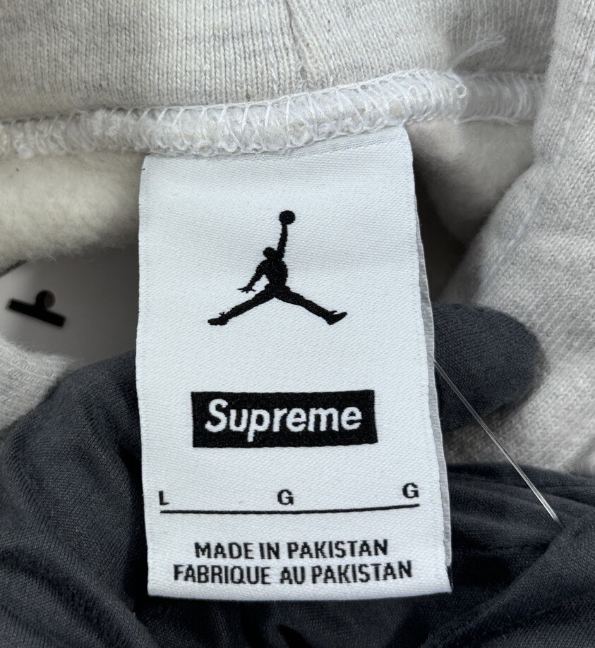 Supreme X Jordan - Logo Embroidered Hoodie Size: L | eBay Supreme X Jordan - Logo Embroidered Hoodie Size: L | eBay