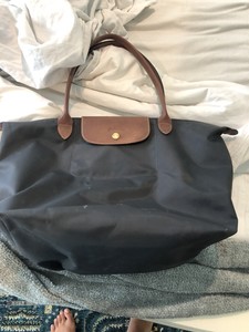 longchamp le pliage large grey