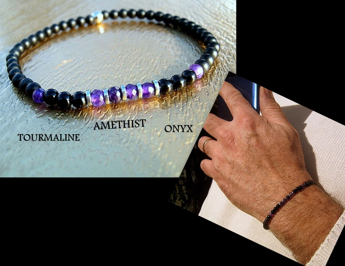 Men's tourmaline bracelet sale