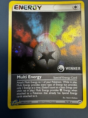 Pokemon Karte Multi Energy Winner 93/100 EX Sandstorm Near Mint / Mint