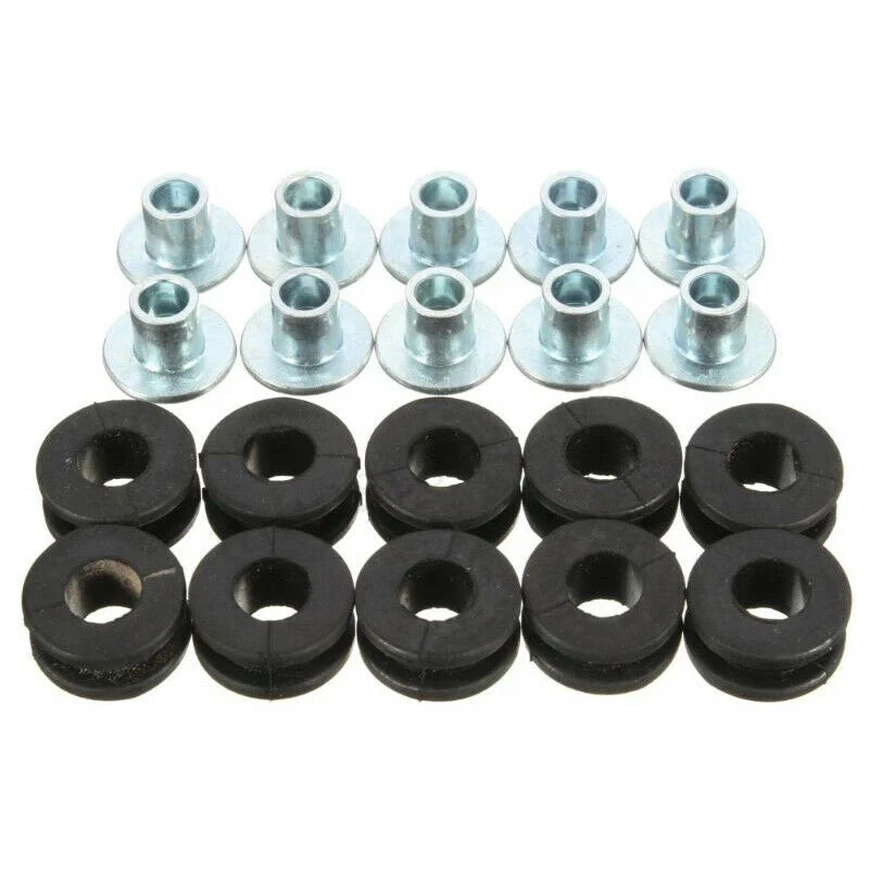 10x Motorcycle Rubber Grommets Bolt fit Honda Yamaha Suzuki Kawasaki Fairing UK - Image 3 of 4