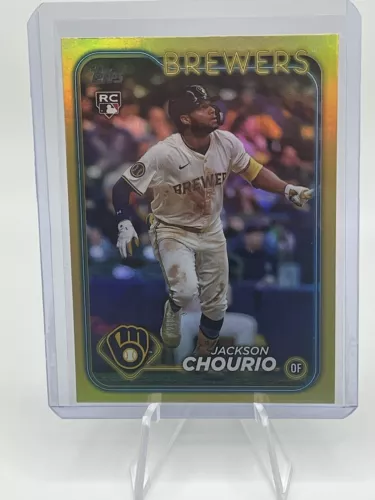 Topps 2024 Update jackson chourio gold foil