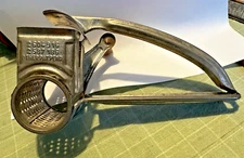 Vintage Mouli Food Grater Made in France Aluminum Wood Handle