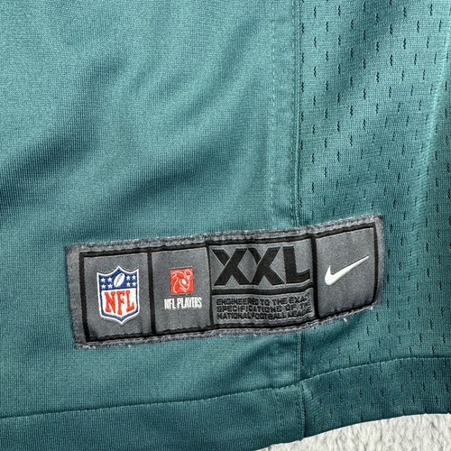 Nike NFL Philadelphia Eagle Jersey Men XXL Green Polyester Pullover Short Sleeve - Picture 6 of 16