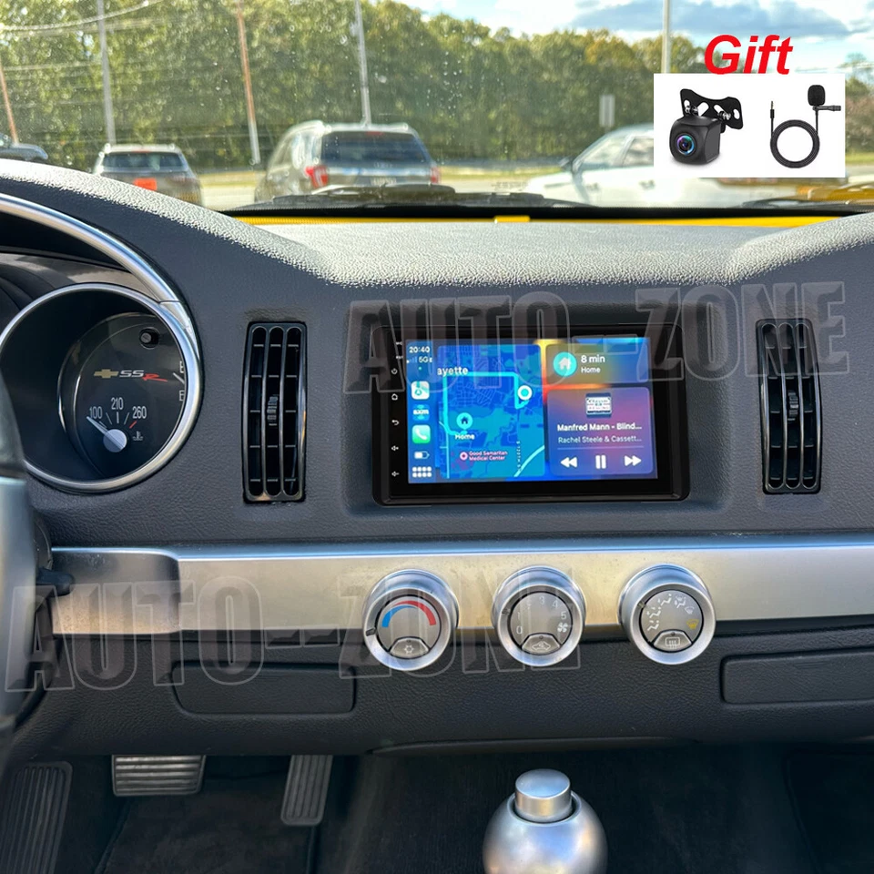 7'' For 2004 2005 2006 Chevrolet SSR WiFi Apple Carplay Radio Android 13 RDS GPS - Image 4 of 4