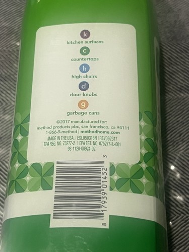 Method Antibac All-purpose Cleaner Spray 28-oz. Bamboo Scent New - Bild 2 von 5