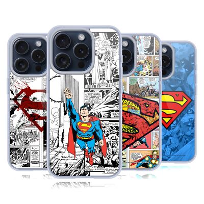 SUPERMAN DC COMICS COMIC KUNST GELHÜLLE KOMPATIBEL MIT APPLE iPHONE & MAGSAFE