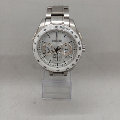 Seiko Brightz 8B82-0Ap0 Chronograph Date Watch wristwatch Japan 