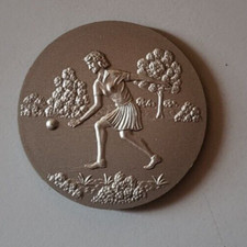 Emblem für Pokal Bosseln Damen , Silber, 5 cm