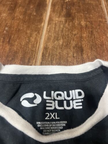 Liquid Blue Pink Floyd Shirt Adult Size 2XL Dark Side of the Moon Londons Earls - Picture 2 of 8