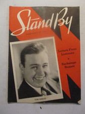 STAND BY MAGAZINE FEBRUARY  1937 TOM HARGIS VINTAGE WLS CHICAGO RADIO