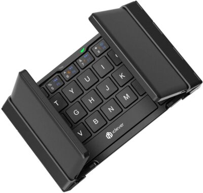 NEW iClever Bluetooth Keyboard Folding Wireless Silver from Japan F/S