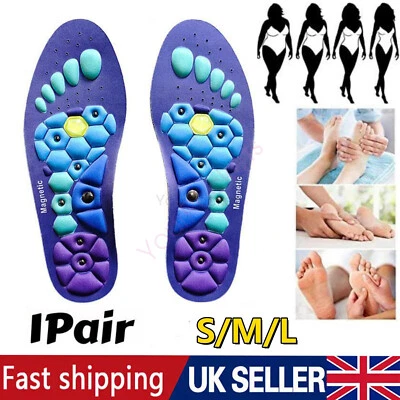 Magnetic Acupressure Shoe Insoles for Pain, Feet Fatigue Relief UK