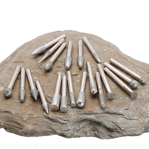 Brocas de pulido de diamante de 6 mm de grano 120 20 piezas para piedra, vidrio, cerámica, talla, pulido - Imagen 11 de 13