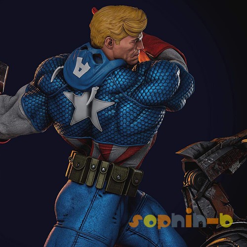 Captain A Ultron Resin 1:6 Model Kit Unpainted 3d Print GK Statue Figure - Picture 4 of 8