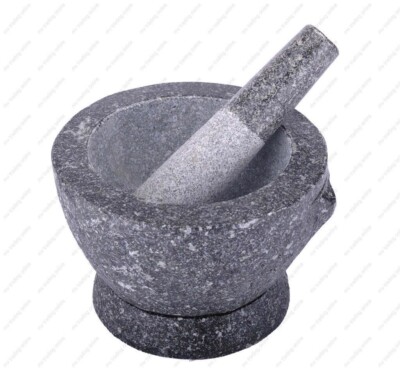 Stone (Granite) Mortar and Pestle ( 6, 7, 8, 9 inches)