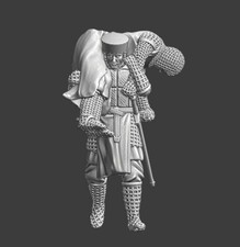Medieval Soldier Carrying Wounded Knight  Knight at Rest -28mm 1/56 